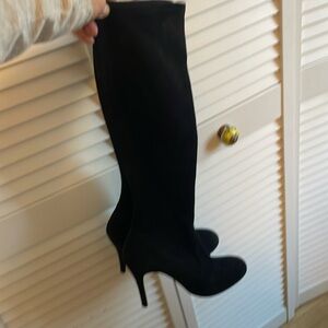 Stuart Weisman High Heel Knee High Suede Boots Sz 8 Medium